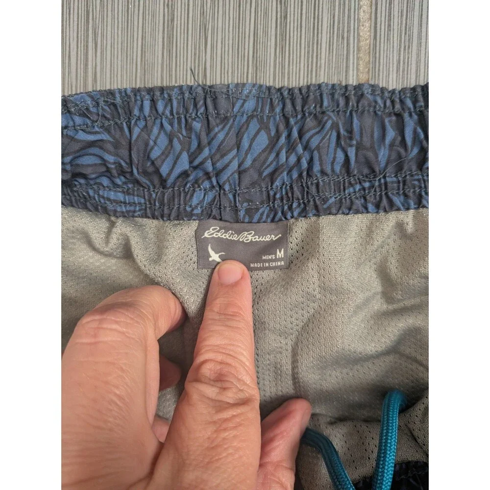 Eddie Bauer Free Dry Swim Trunks Medium Black Lined Swordfish